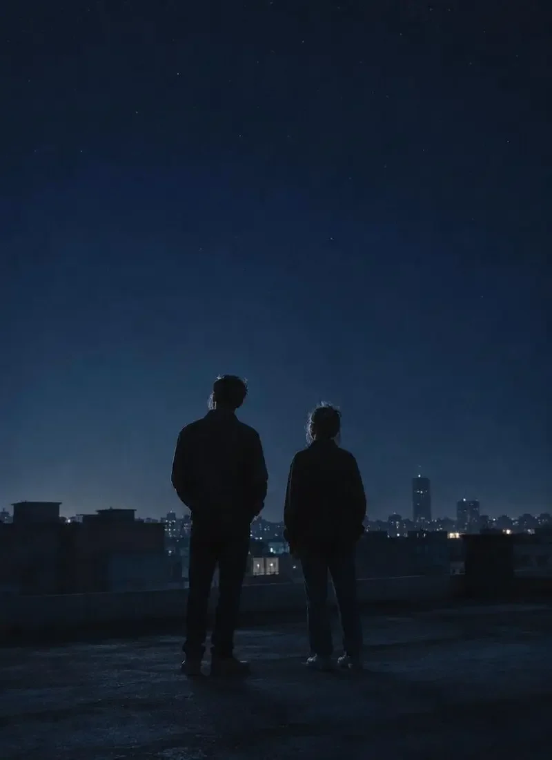凌晨四点的天台 封面，星辰首映作品